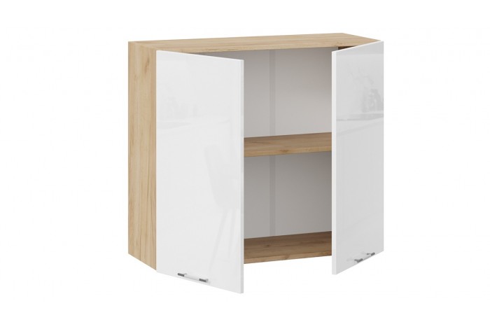 Кухонный гарнитур «Весна» длиной 200 см Дуб Крафт золотой, Белый глянец, Кофе с молоком