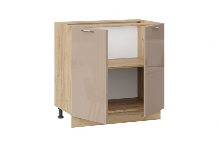 Кухонный гарнитур «Весна» длиной 180 см Дуб Крафт золотой, Ваниль глянец, Кофе с молоком