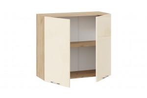 Кухонный гарнитур Весна длиной 180 см Дуб Крафт золотой, Ваниль глянец, Кофе с молоком