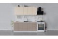 Кухонный гарнитур «Весна» длиной 200 см Белый, Ваниль глянец, Кофе с молоком