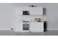 Кухонный гарнитур «Весна» длиной 240 (180) см Белый, Белый глянец
