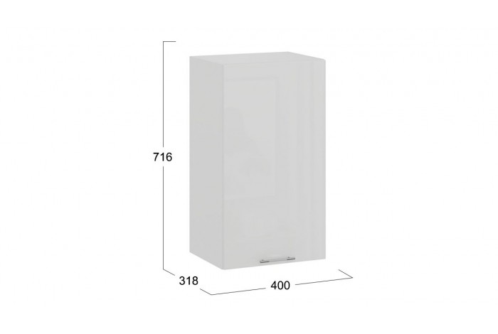 Кухонный гарнитур «Весна» длиной 220 (160) см Белый, Белый глянец, Кофе с молоком