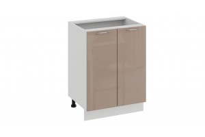 Кухонный гарнитур Весна длиной 120 см Белый, Белый глянец, Кофе с молоком