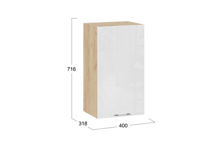 Кухонный гарнитур «Весна» длиной 220 (160) см Дуб Крафт золотой, Белый глянец, Кофе с молоком