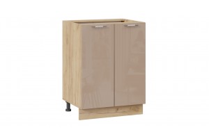 Кухонный гарнитур Весна длиной 120 см Дуб Крафт золотой, Белый глянец, Кофе с молоком