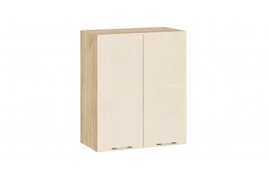 Кухонный гарнитур Весна длиной 220 (160) см Дуб Крафт золотой, Ваниль глянец