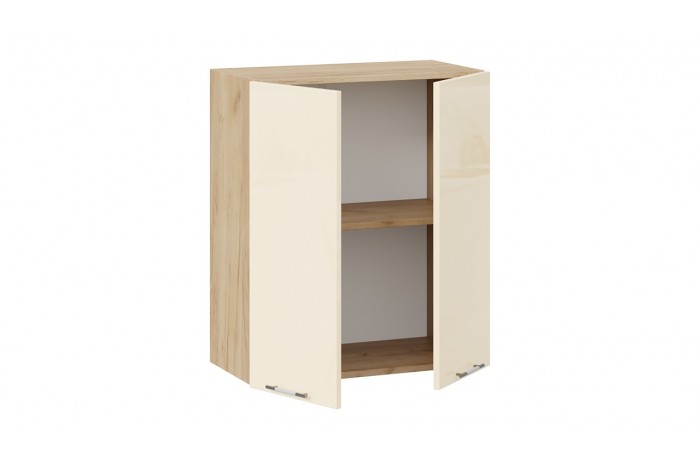 Кухонный гарнитур «Весна» длиной 220 (160) см Дуб Крафт золотой, Ваниль глянец