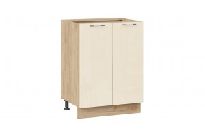 Кухонный гарнитур Весна длиной 120 см Дуб Крафт золотой, Ваниль глянец