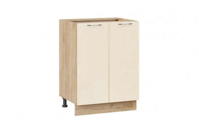 Кухонный гарнитур «Весна» длиной 220 (160) см Дуб Крафт золотой, Ваниль глянец