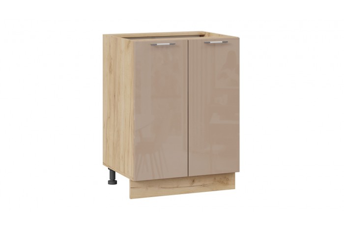 Кухонный гарнитур «Весна» №3 Дуб Крафт золотой, Ваниль глянец, Кофе с молоком