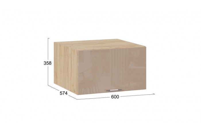 Кухонный гарнитур «Весна» №6 300 см Дуб Крафт золотой, Белый глянец, Кофе с молоком