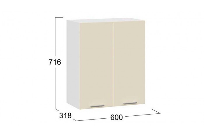 Кухонный гарнитур «Габриэлла» длиной 220 (160) см Белый, Крем