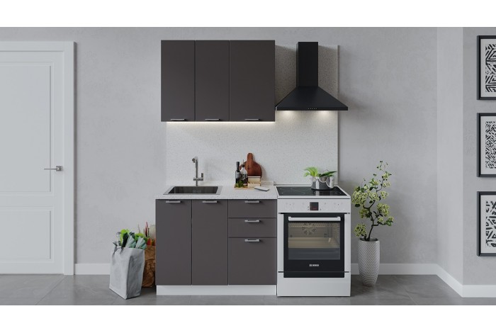 Кухонный гарнитур «Габриэлла» длиной 100 см Белый, Муссон