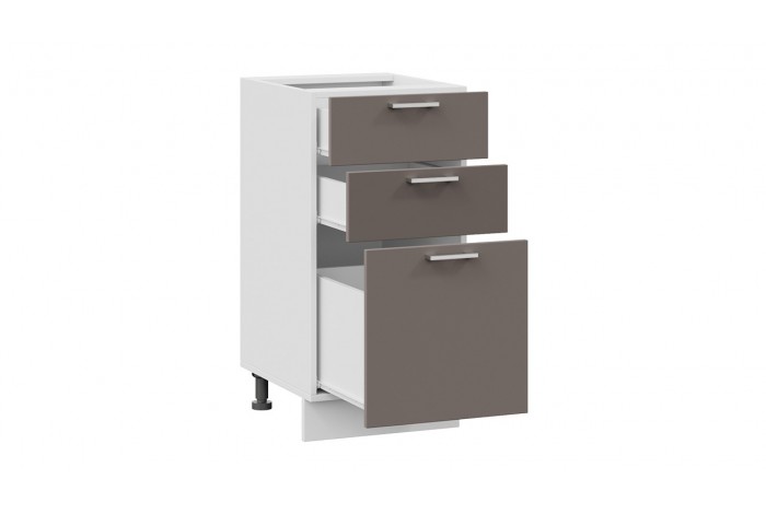 Кухонный гарнитур «Габриэлла» длиной 220 (160) см Белый, Муссон