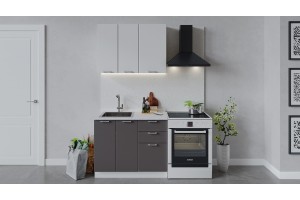 Кухонный гарнитур Габриэлла длиной 100 см Белый, Сноу, Муссон