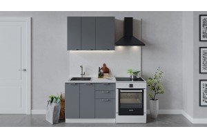 Кухонный гарнитур Габриэлла длиной 100 см Белый, Титан