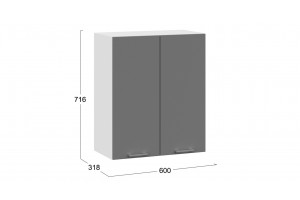 Кухонный гарнитур Габриэлла длиной 120 см Белый, Титан