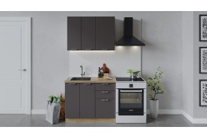 Кухонный гарнитур Габриэлла длиной 100 см Дуб Крафт золотой, Муссон