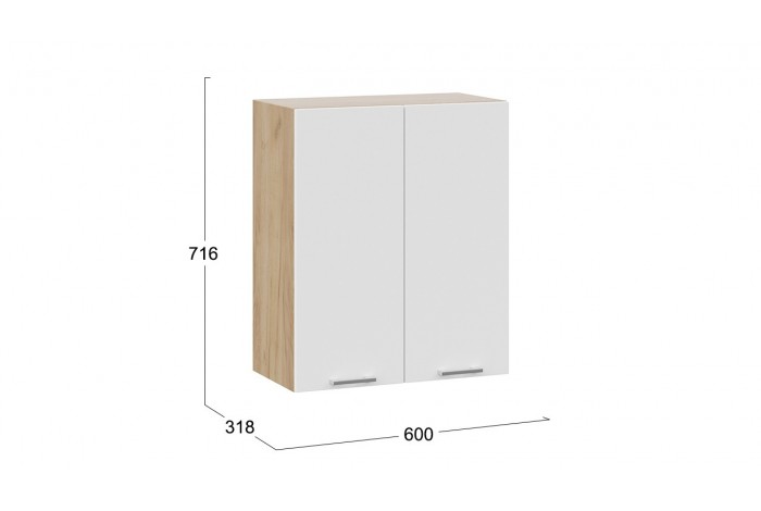 Кухонный гарнитур «Габриэлла» длиной 100 см Дуб Крафт золотой, Сноу, Муссон