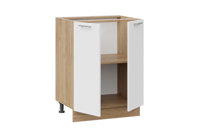 Кухонный гарнитур «Габриэлла» длиной 120 см Дуб Крафт золотой, Сноу