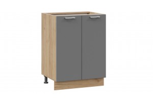 Кухонный гарнитур Габриэлла длиной 120 см Дуб Крафт золотой, Сноу, Титан