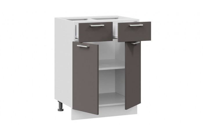 Кухонный гарнитур «Габриэлла» длиной 220 (160) см Белый, Муссон