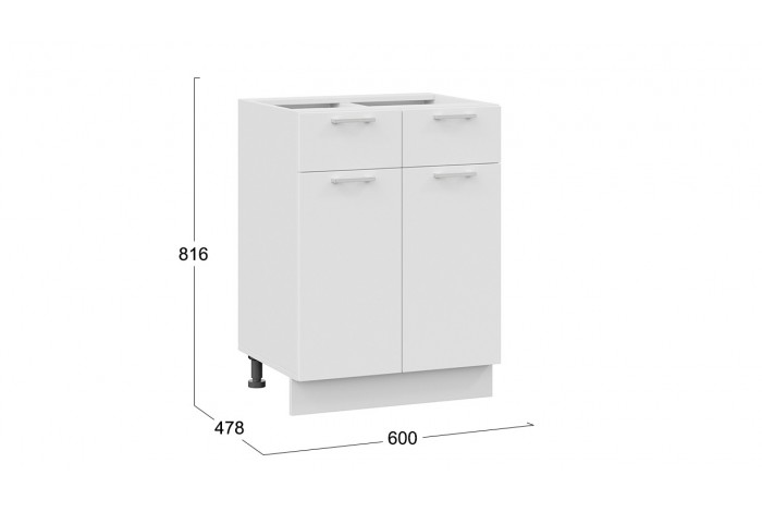 Кухонный гарнитур «Габриэлла» длиной 120 см Белый, Сноу