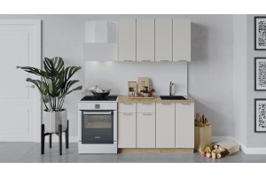 Кухонный гарнитур Габриэлла длиной 120 см Дуб Крафт золотой, Крем