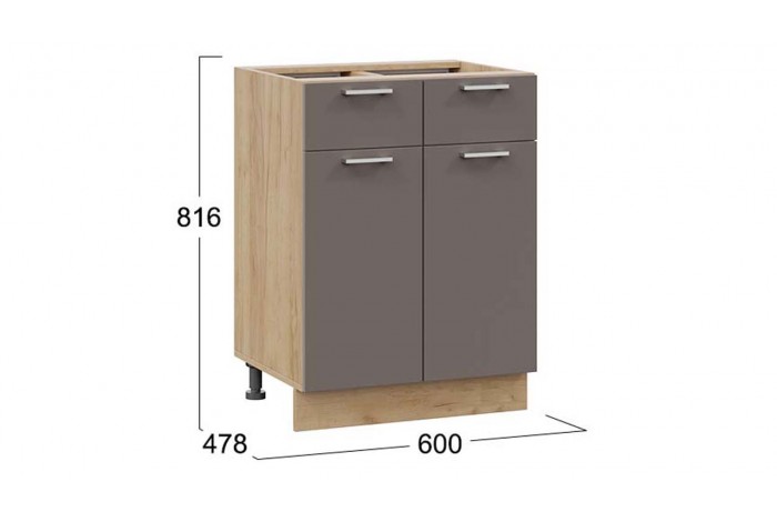 Кухонный гарнитур «Габриэлла» длиной 120 см Дуб Крафт золотой, Муссон