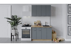 Кухонный гарнитур Габриэлла длиной 120 см Дуб Крафт золотой, Титан