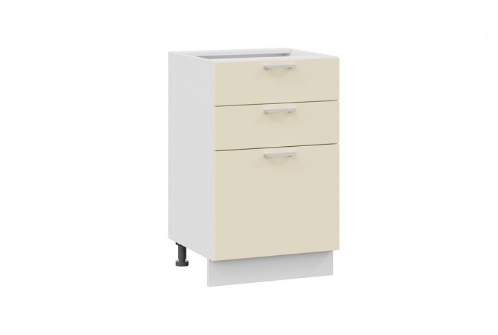 Кухонный гарнитур «Габриэлла» длиной 150 см Белый, Крем