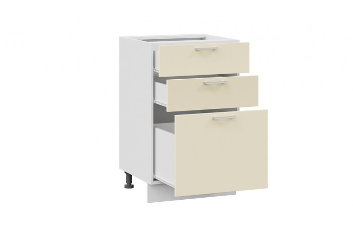 Кухонный гарнитур «Габриэлла» длиной 150 см Белый, Крем