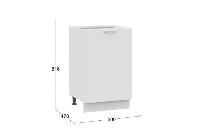 Кухонный гарнитур «Габриэлла» длиной 150 см Белый, Сноу
