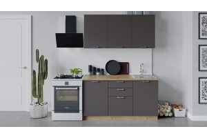 Кухонный гарнитур Габриэлла длиной 150 см Дуб Крафт золотой, Муссон