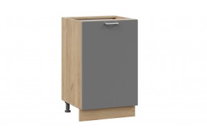 Кухонный гарнитур Габриэлла длиной 150 см Дуб Крафт золотой, Сноу, Титан