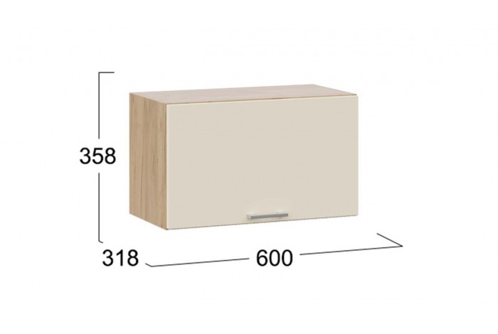 Кухонный гарнитур «Габриэлла» длиной 160 (100) см Дуб Крафт золотой, Крем