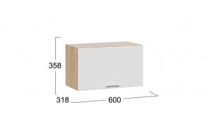 Кухонный гарнитур Габриэлла длиной 200 см со шкафом НБ Дуб Крафт золотой, Сноу, Муссон