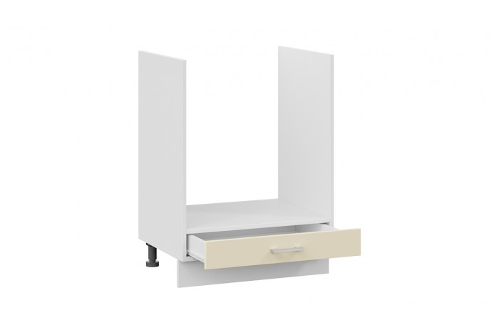 Кухонный гарнитур «Габриэлла» длиной 160 см со шкафом НБ Белый, Крем