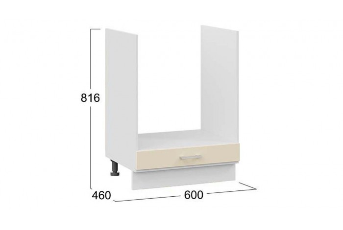 Кухонный гарнитур «Габриэлла» длиной 160 см со шкафом НБ Белый, Крем