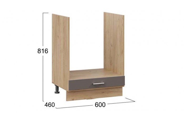 Кухонный гарнитур «Габриэлла» длиной 160 см со шкафом НБ Дуб Крафт золотой, Сноу, Муссон