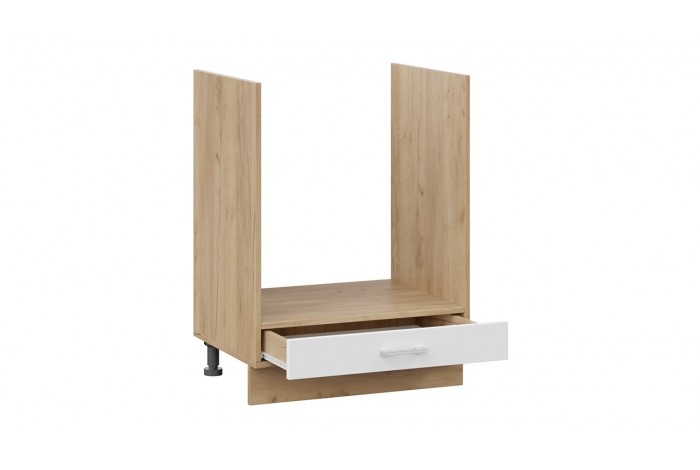 Кухонный гарнитур «Габриэлла» длиной 160 см со шкафом НБ Дуб Крафт золотой, Сноу