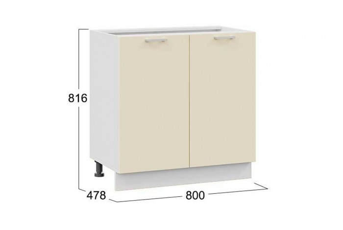 Кухонный гарнитур «Габриэлла» длиной 200 см Белый, Крем