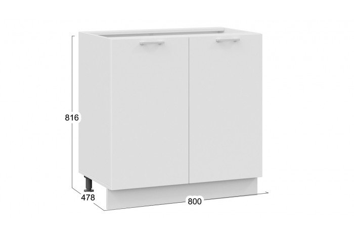 Кухонный гарнитур «Габриэлла» длиной 180 см Белый, Сноу