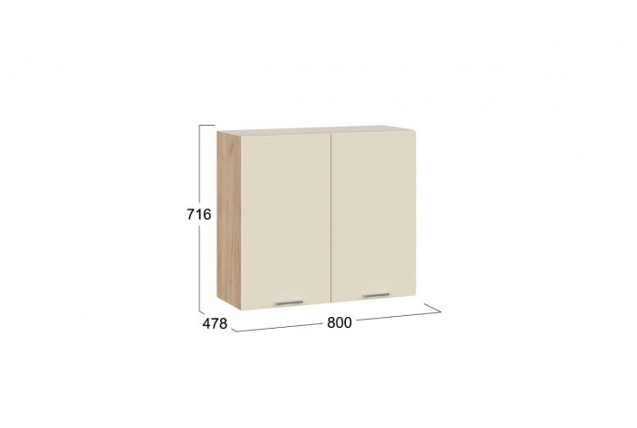 Кухонный гарнитур «Габриэлла» длиной 180 см Дуб Крафт золотой, Крем