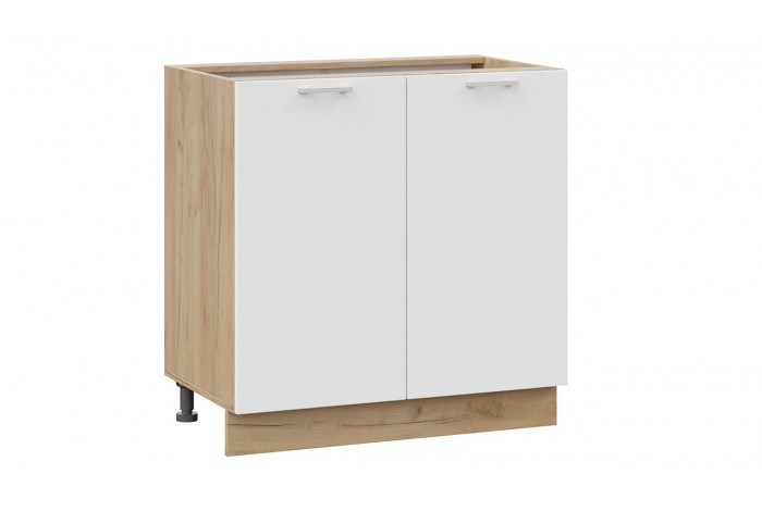 Кухонный гарнитур «Габриэлла» длиной 180 см Дуб Крафт золотой, Сноу