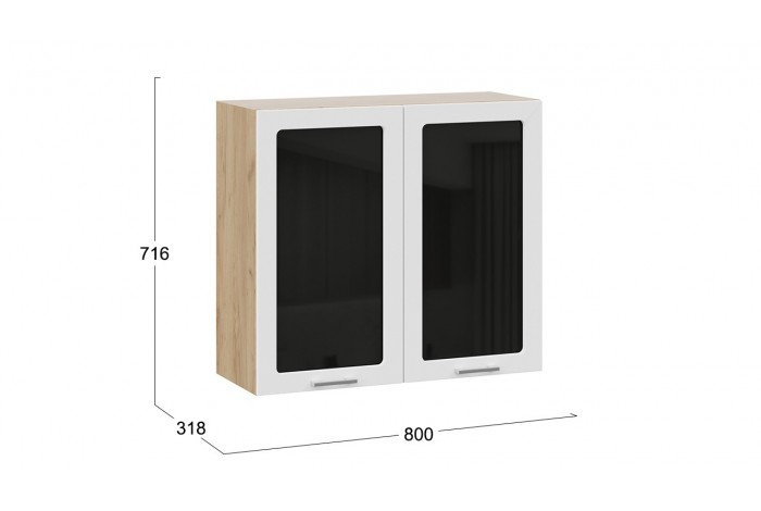 Кухонный гарнитур «Габриэлла» №1 290 см Дуб Крафт золотой, Сноу