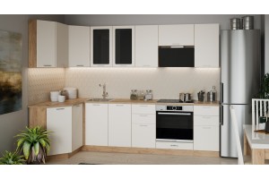 Кухонный гарнитур Габриэлла №3 Дуб Крафт золотой, Крем