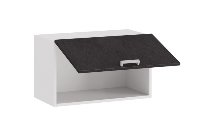 Кухонный гарнитур «Гранита» длиной 160 (100) см Белый, Бетон графит