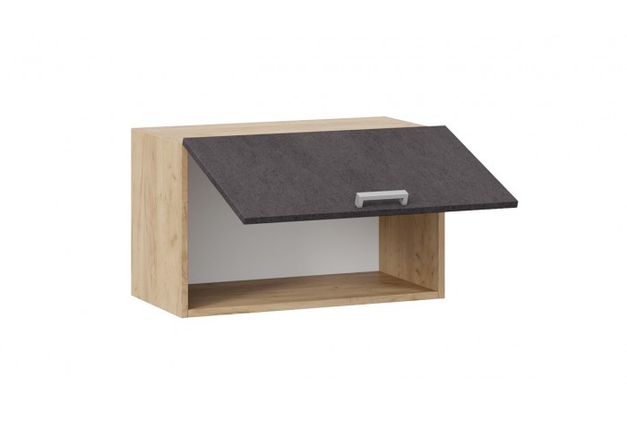 Кухонный гарнитур «Гранита» длиной 240 (180) см Дуб Крафт золотой, Бетон графит