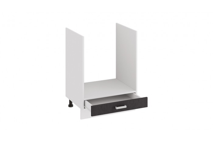 Кухонный гарнитур «Гранита» длиной 160 см со шкафом НБ Белый, Бетон графит